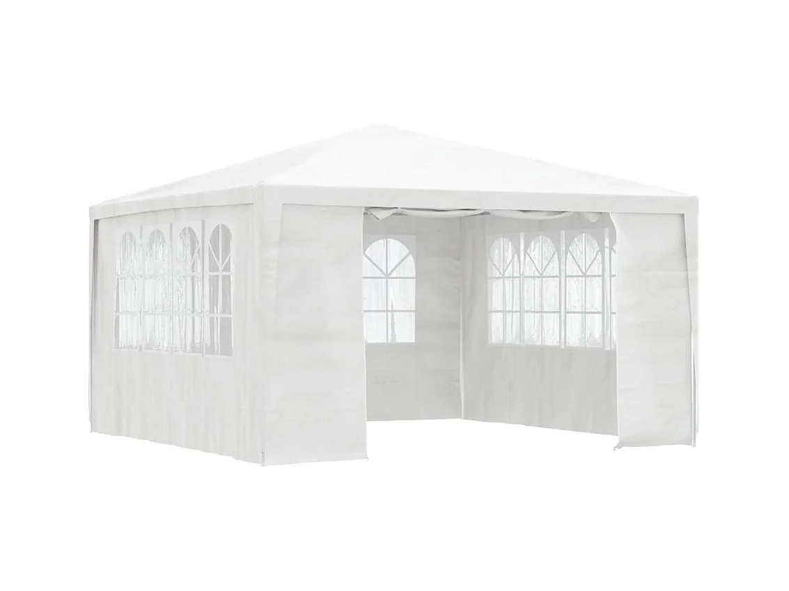 Partytent met zijwanden professioneel 90 g/m² 4x4 m wit