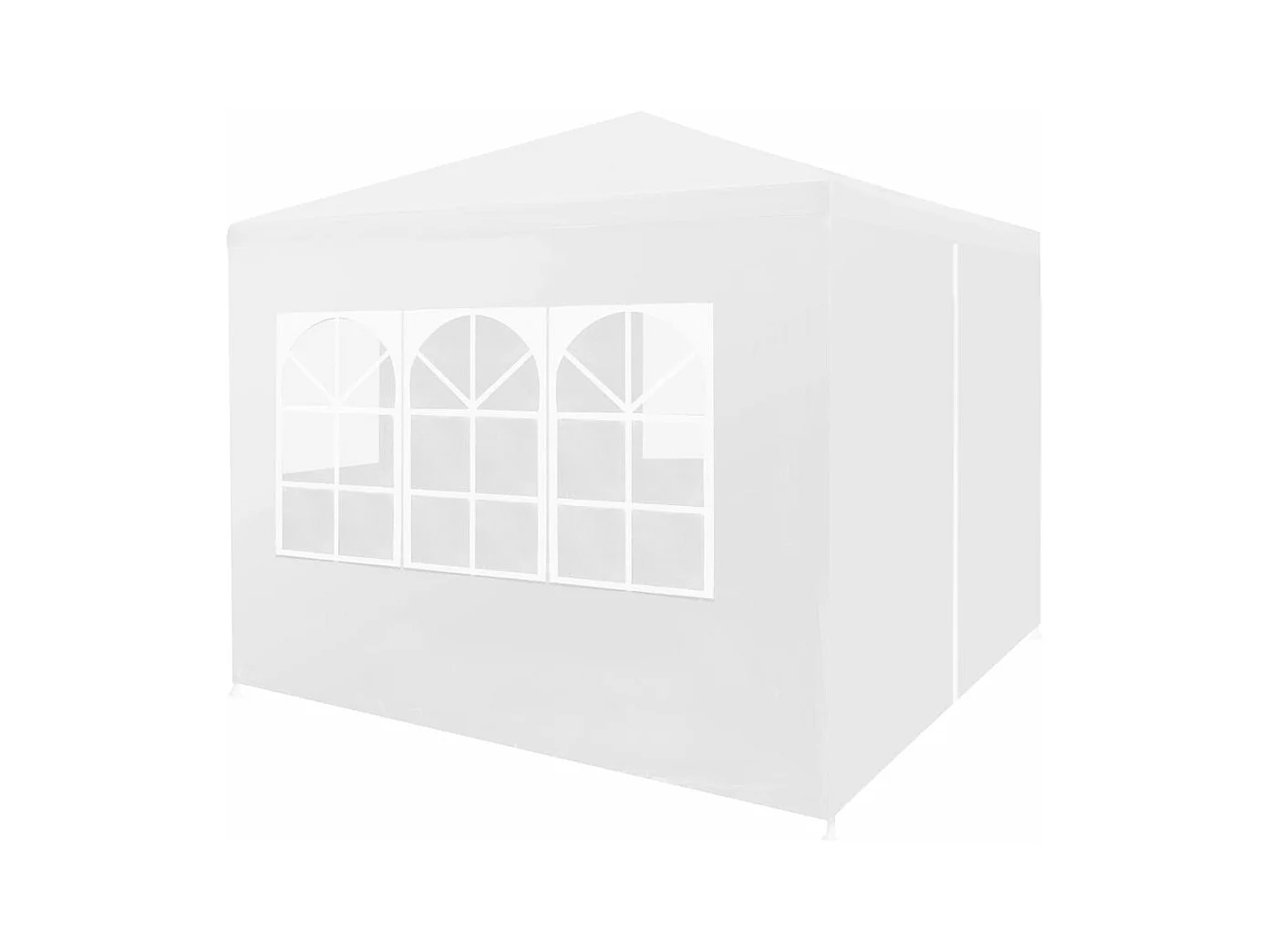 Tente de réception 3 x 3 m Blanc