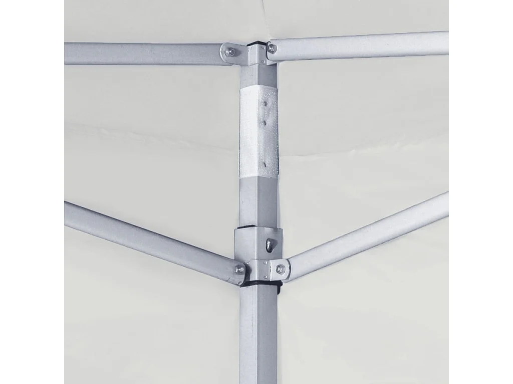 Carpa plegable profesional con 2 paredes acero blanco 2x2 m