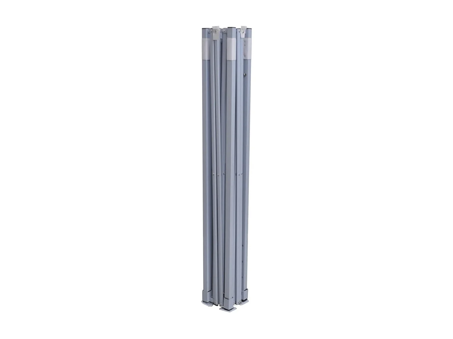 Carpa plegable profesional con 2 paredes acero blanco 2x2 m