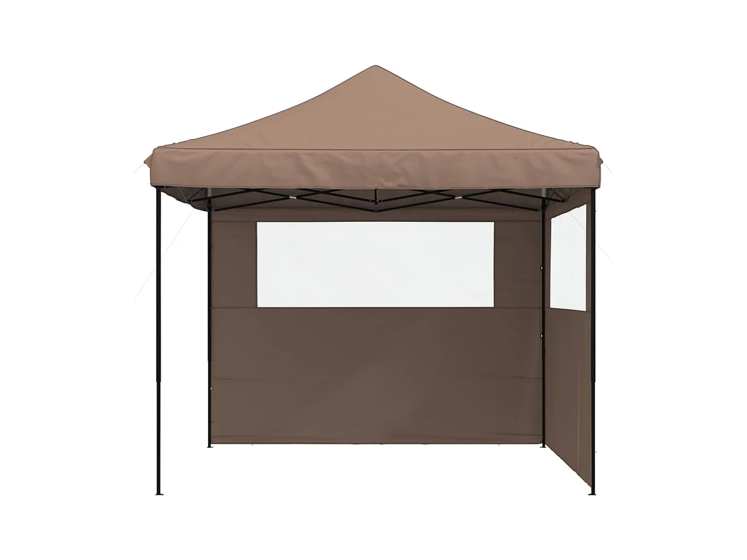 Tenda para festas dobrável com paredes laterais 3x3 m preto