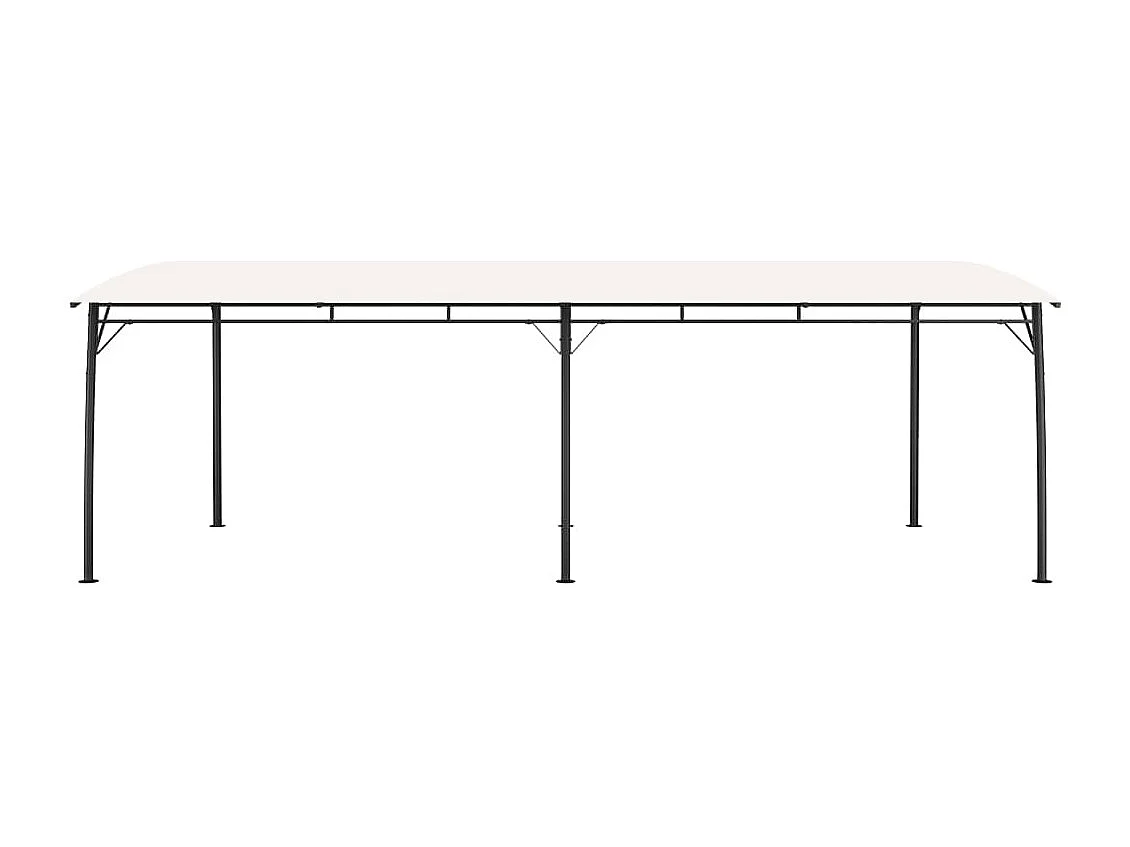 Garten-Sonnenschutz 6x3x2,55 m Cremeweiß