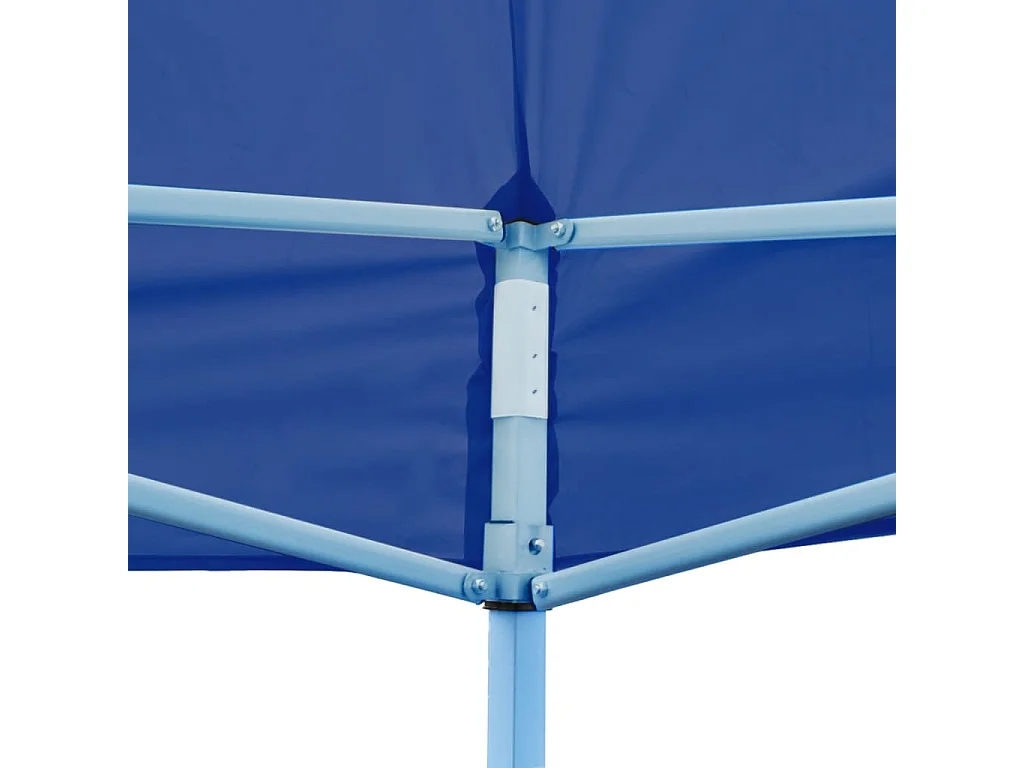 Tente de réception pliable bleue 3 x 6 m