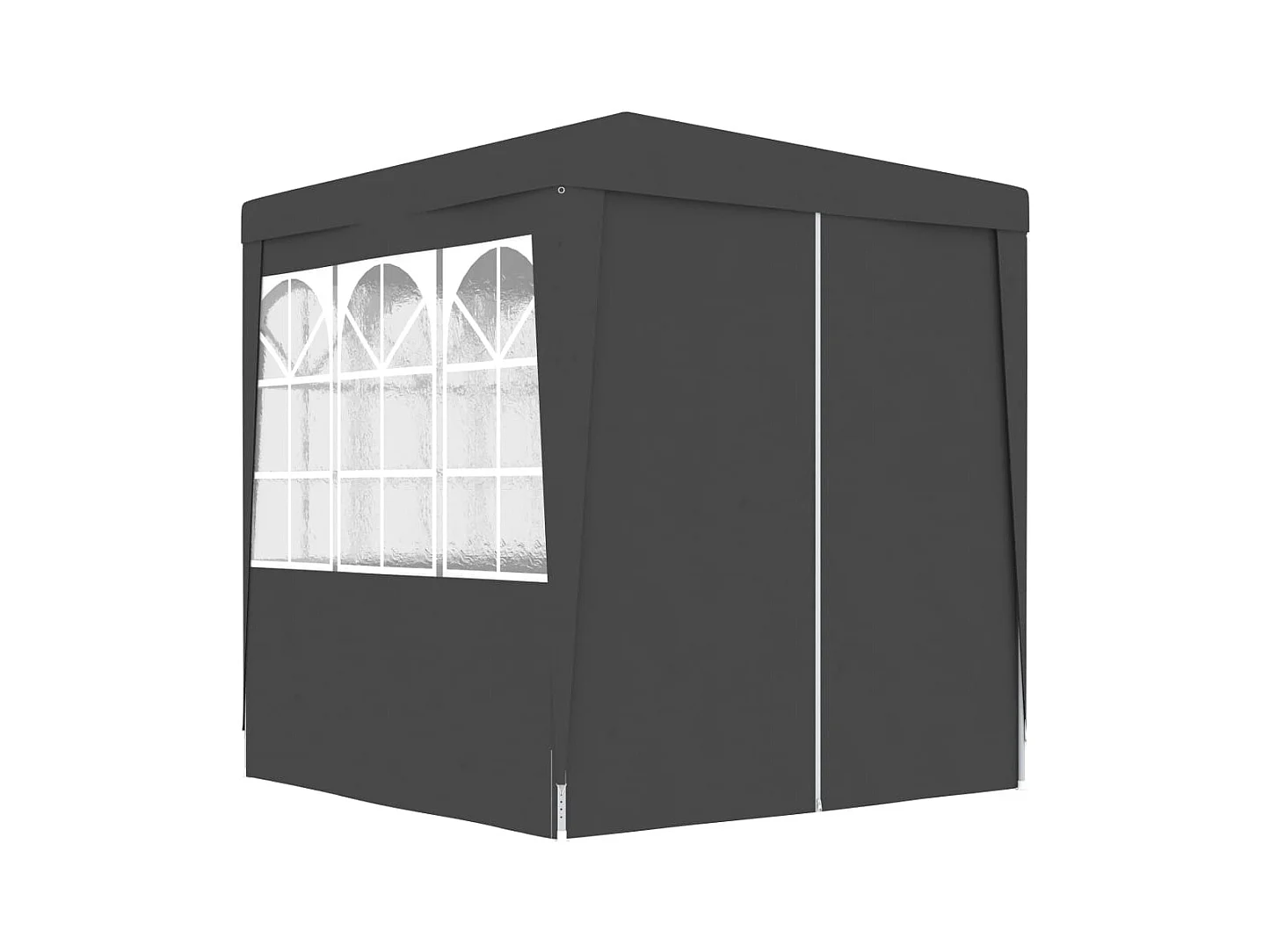 Tente de réception et parois latérales 2x2 m Anthracite 90 g/m²