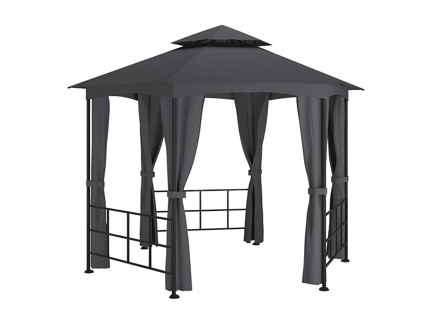 Belvédère avec parois 3,1x2,7 m Anthracite