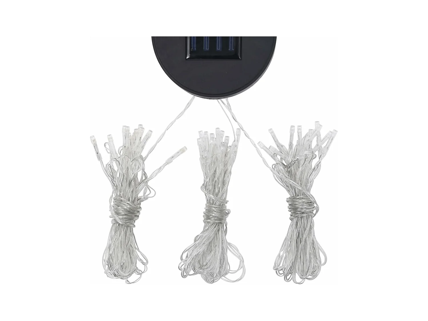 Tonnelle avec double toit et lumières LED 3x3 m Anthracite