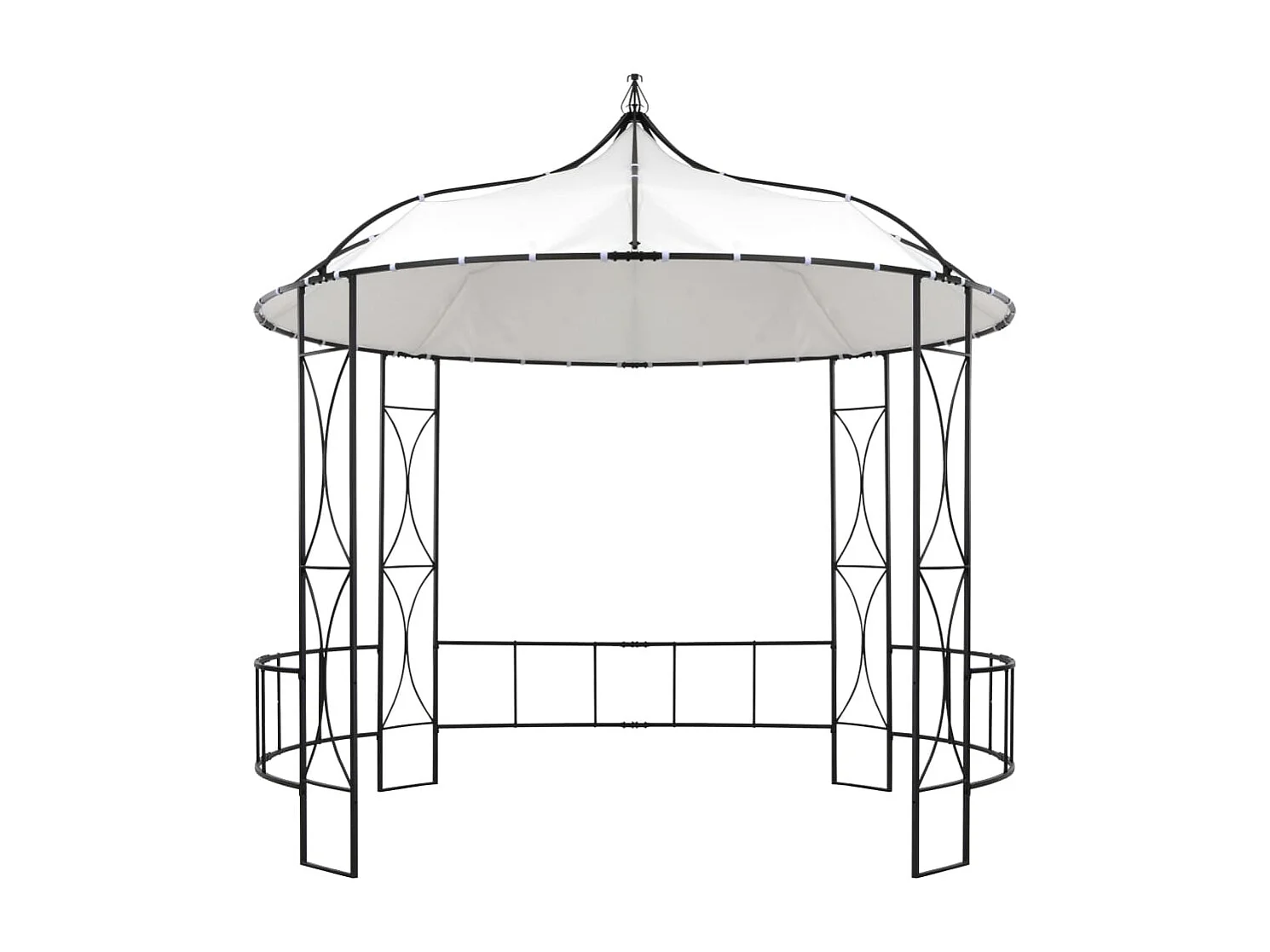 Belvédère 300 x 290 cm Blanc Rond