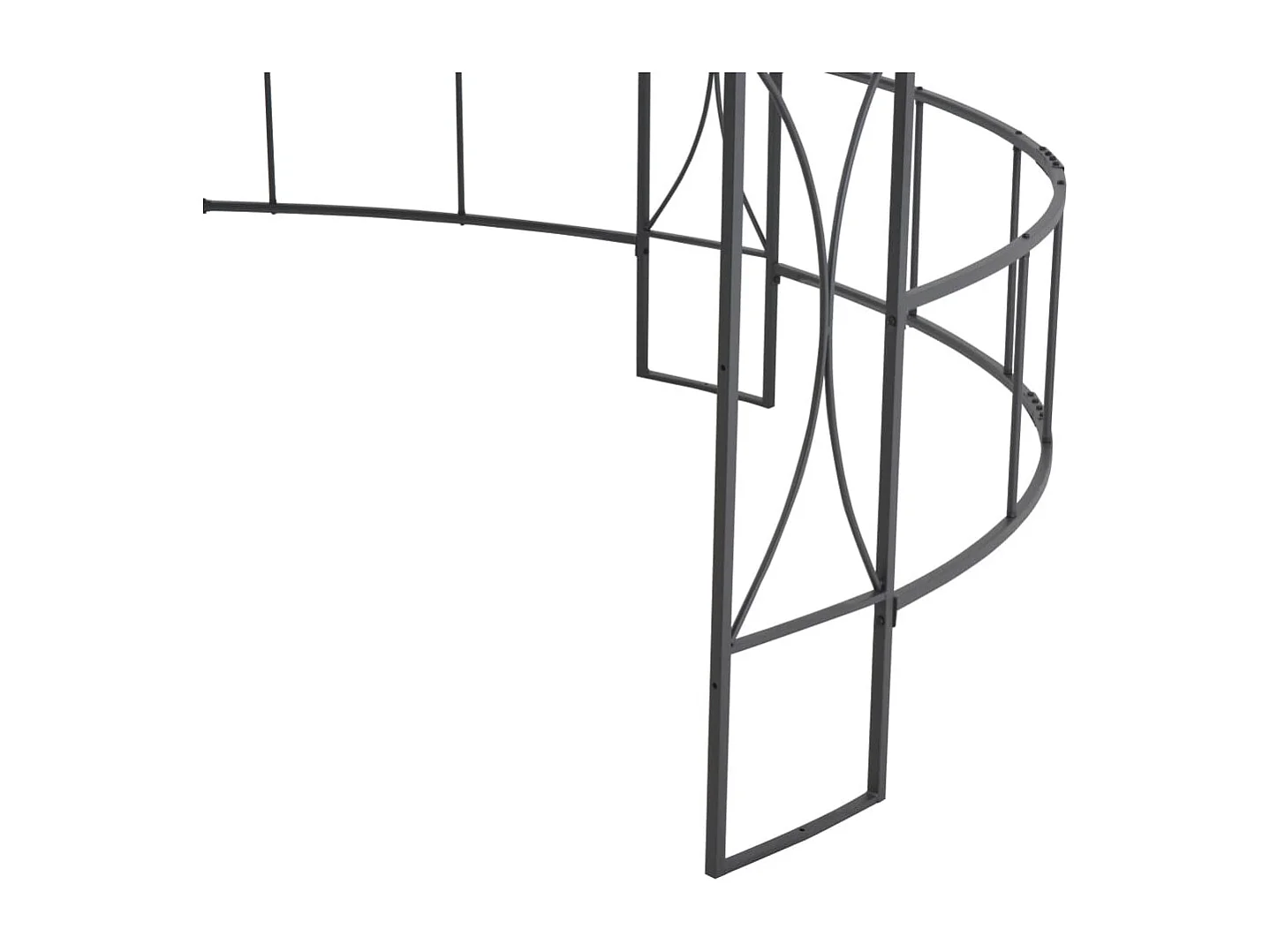 Belvédère 300 x 290 cm Blanc Rond