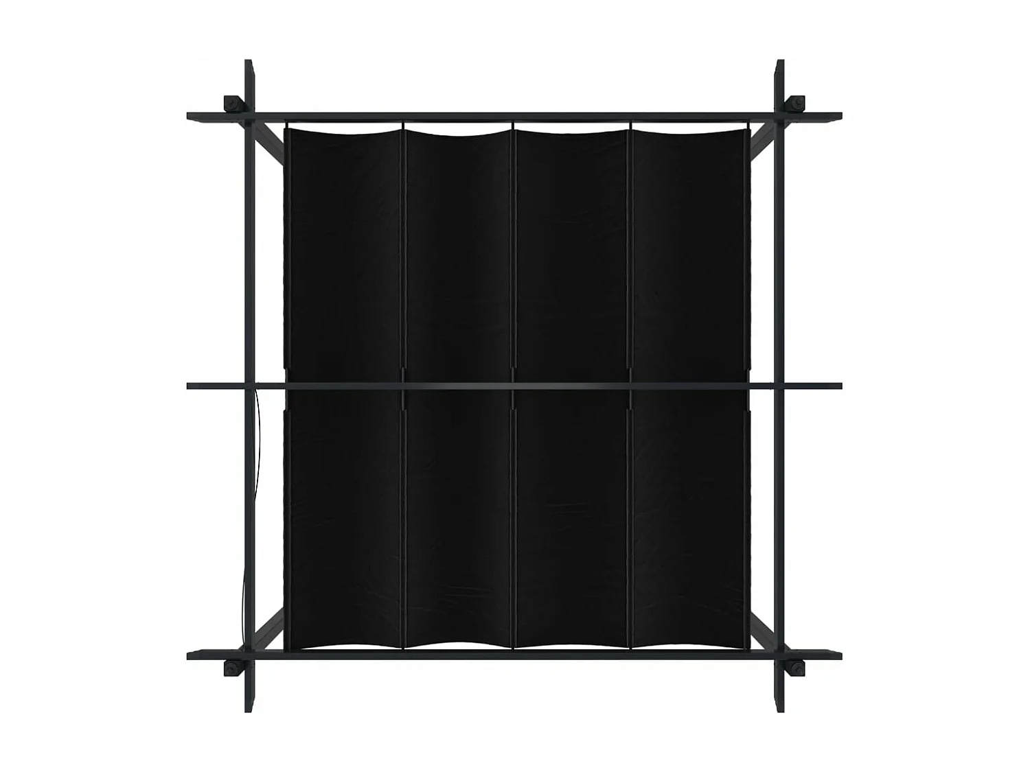 Tonnelle de jardin avec toit rétractable 3x3 m Anthracite