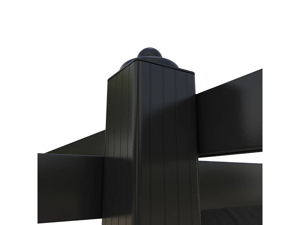 Tonnelle de jardin avec toit rétractable 3x3 m Anthracite