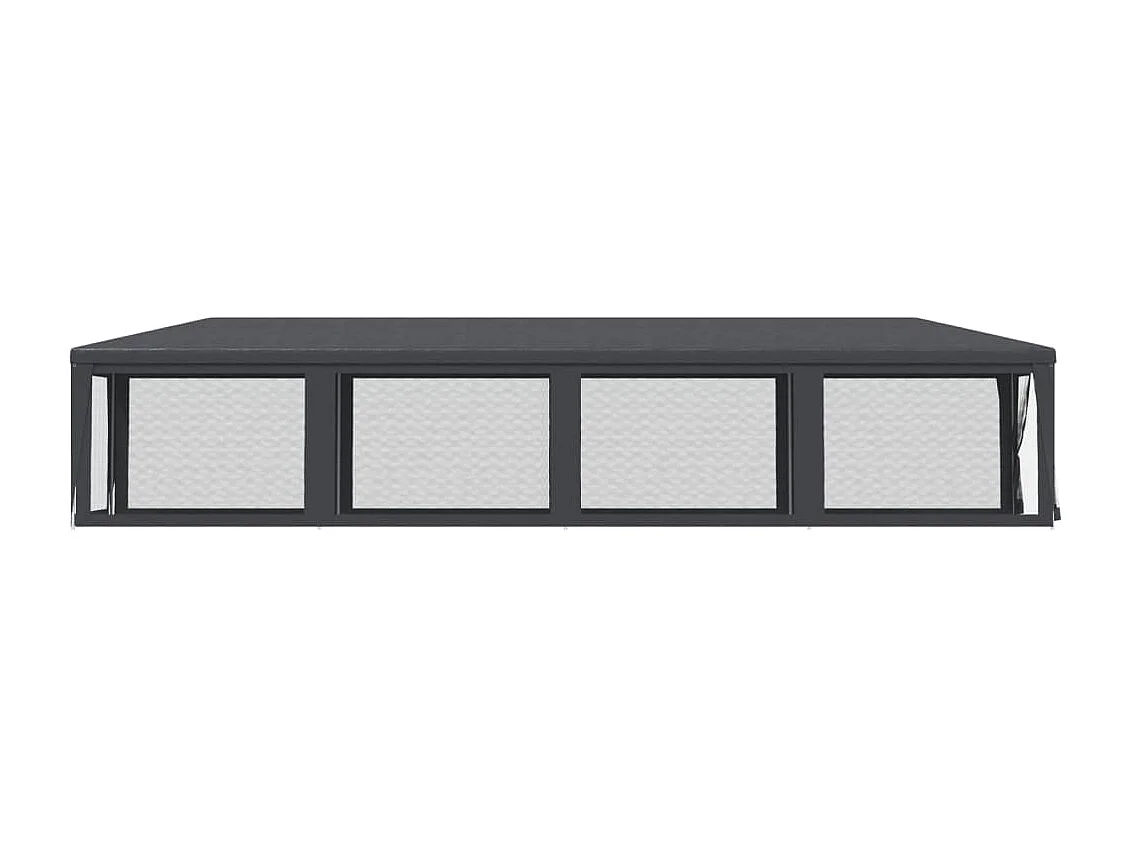 Tente de fête et 10 parois latérales en maille Anthracite 3x12m