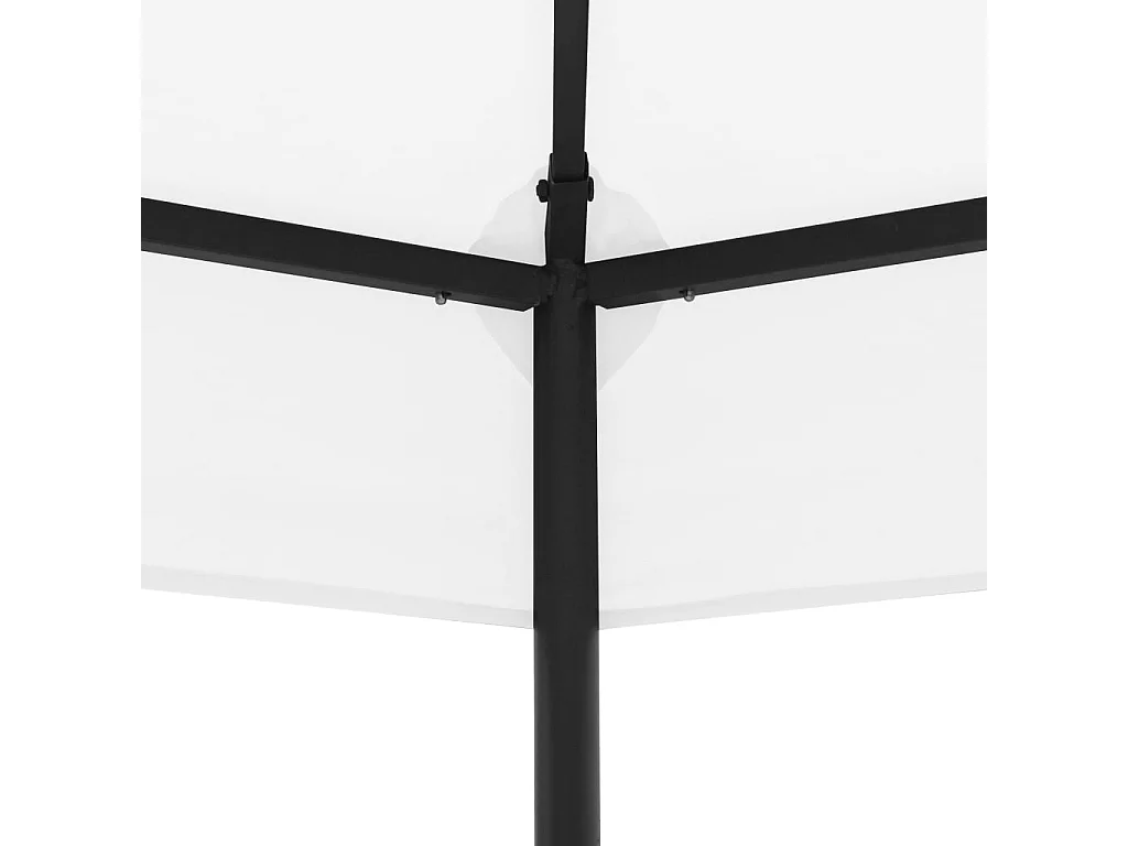 Belvédère de jardin 323x275x265 cm Blanc 180 g/m²