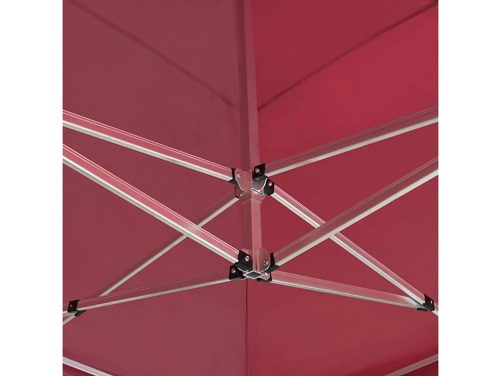 Tente de réception pliable Aluminium 6x3 m Bordeaux