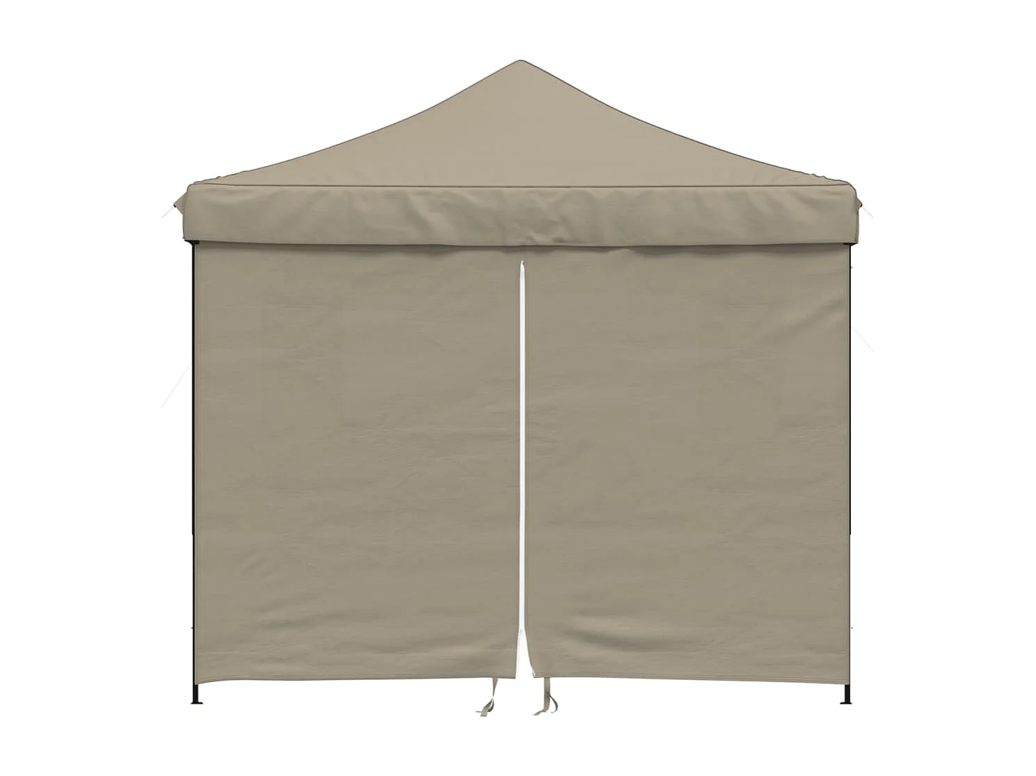 Partytent inklapbaar pop-up met 4 zijwanden taupe
