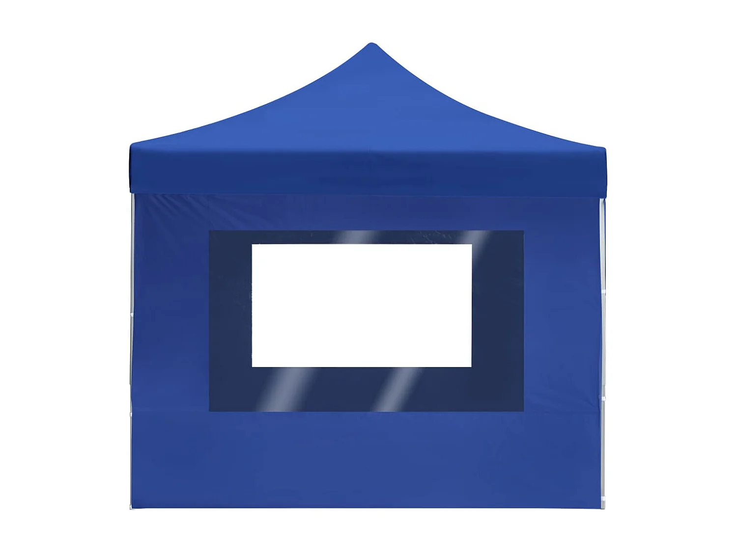 Tente de réception pliable avec parois Aluminium 4,5x3 m Bleu