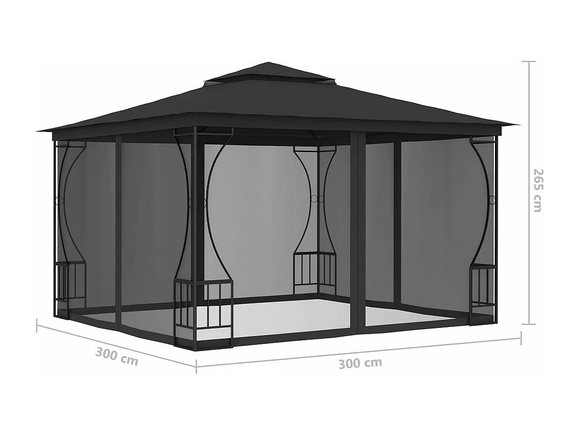Tenda para festas 3x3 m azul