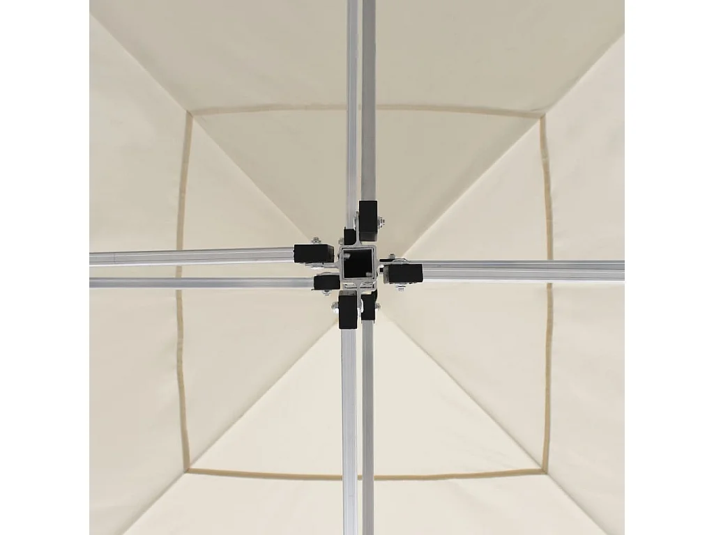 Carpa plegable profesional con paredes aluminio crema 3x3 m