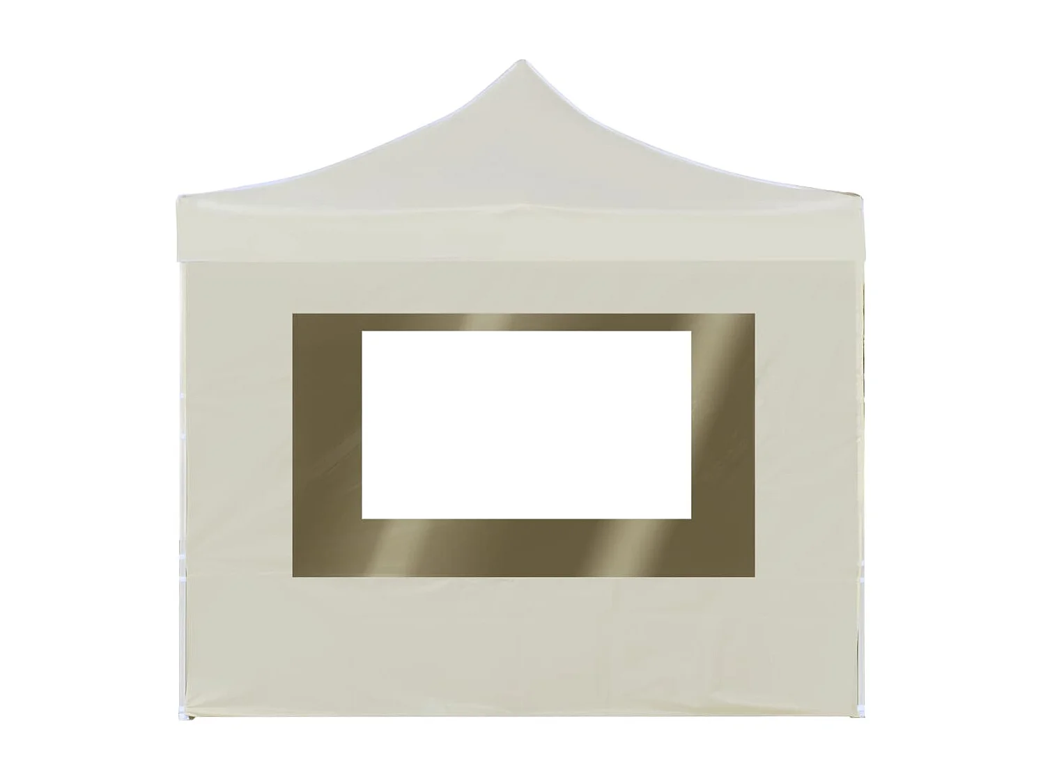 Partytent inklapbaar met wanden 3x3 m aluminium crème