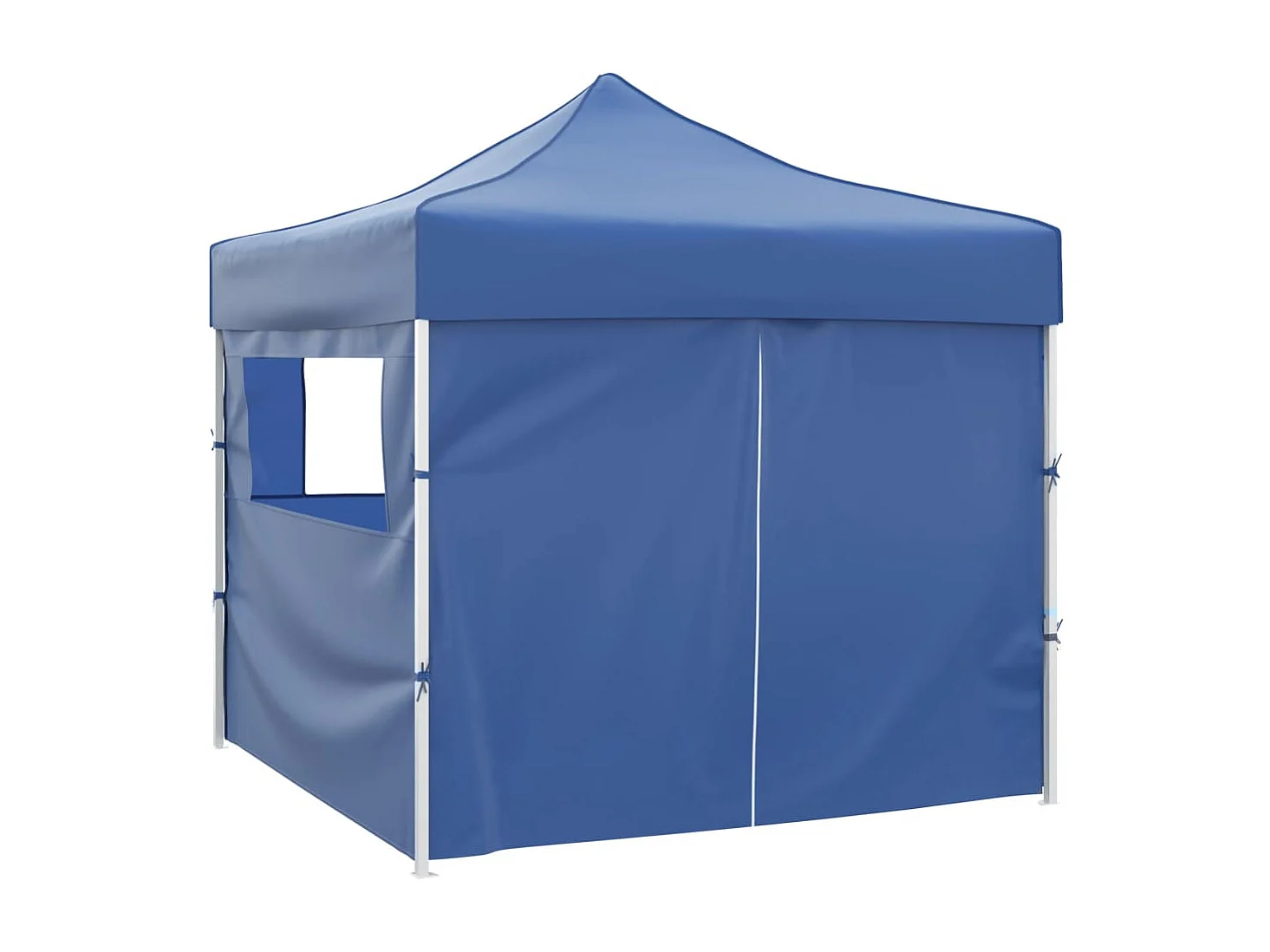 Tente pliable avec 4 parois Bleu 3 x 3 m