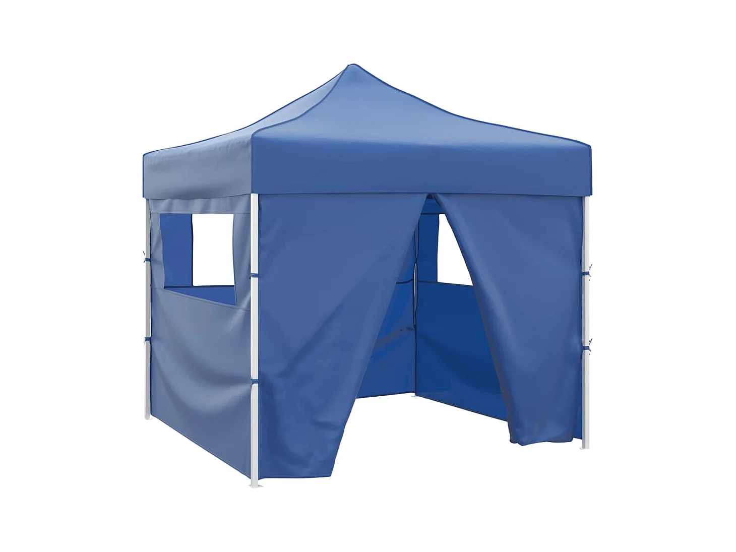 Tente pliable avec 4 parois Bleu 3 x 3 m
