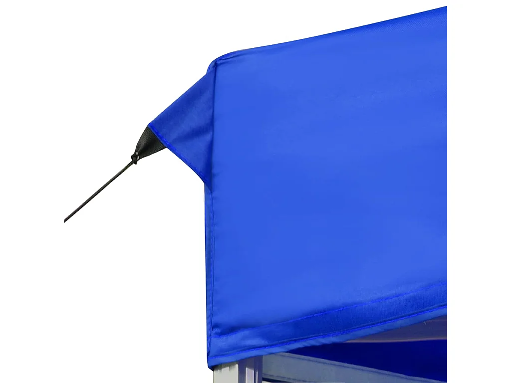 Tente de réception pliable Aluminium 6 x 3 m Bleu