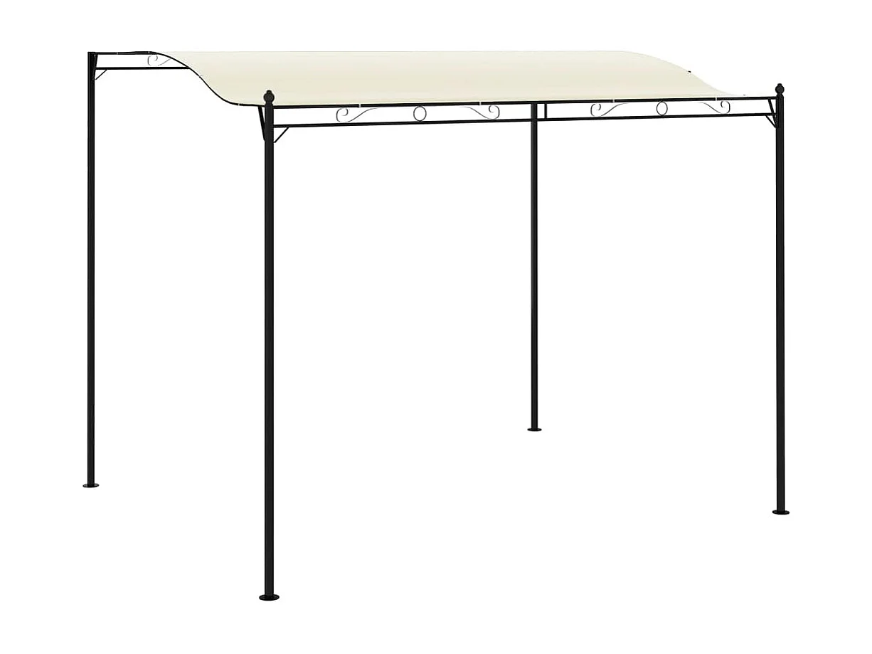 Cenador de tela blanco crema