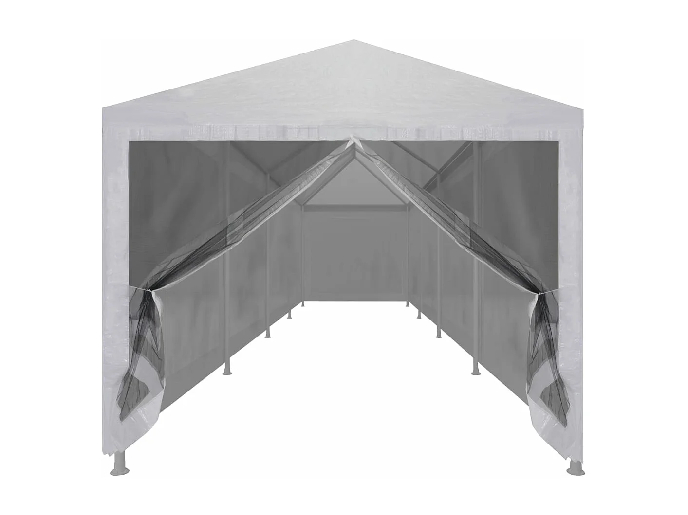 Tenda per Feste con 10 Pareti in Rete 12x3 m