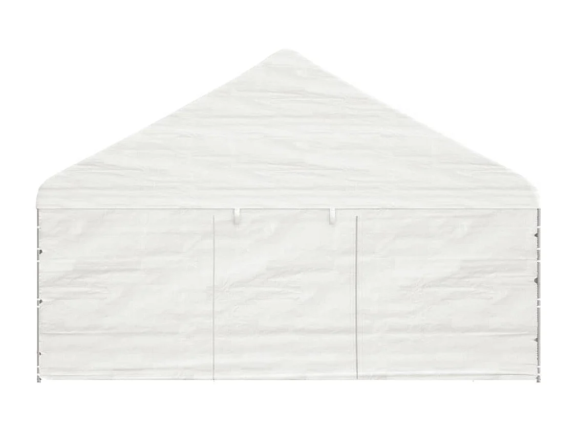 Belvédère avec toit blanc 17,84x5,88x3,75 m polyéthylène