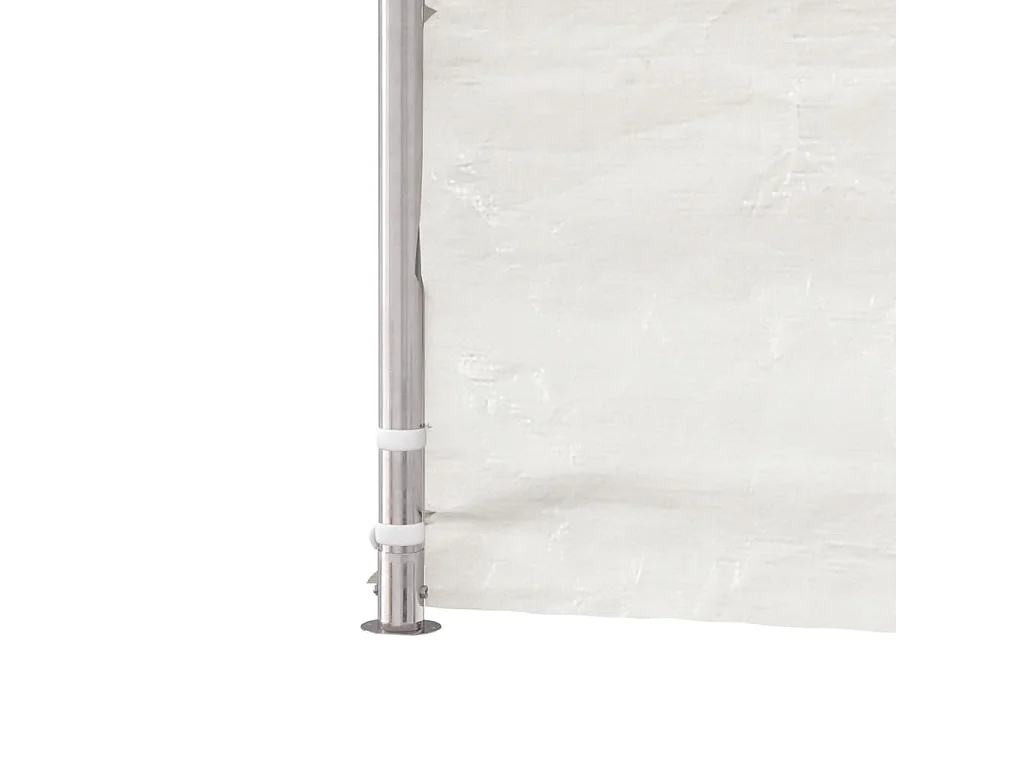 Belvédère avec toit blanc 17,84x5,88x3,75 m polyéthylène
