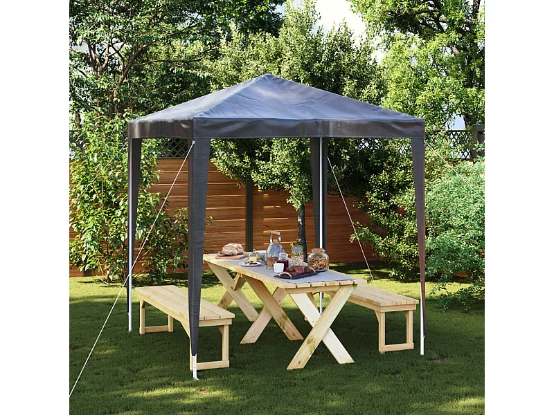 Tente de réception professionnelle 2x2 m Anthracite