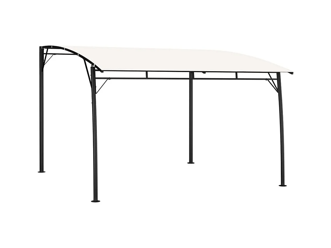 Auvent pare-soleil de jardin 3x3x2,55 m Crème