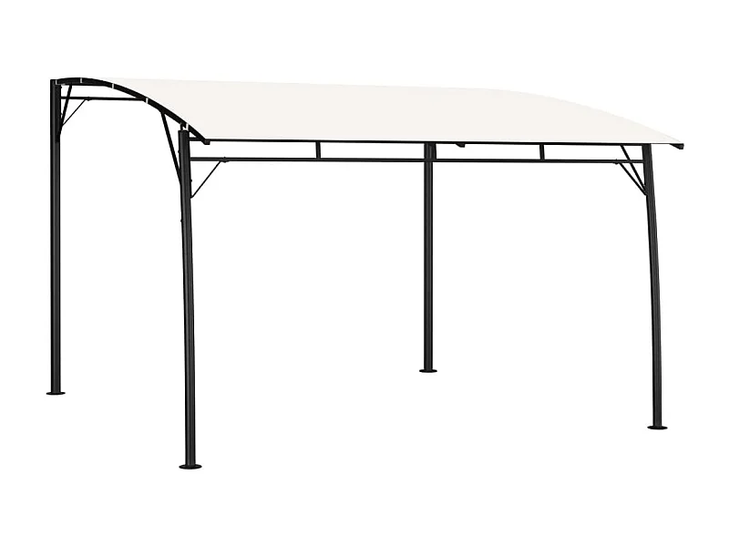 Auvent pare-soleil de jardin 3x3x2,55 m Crème