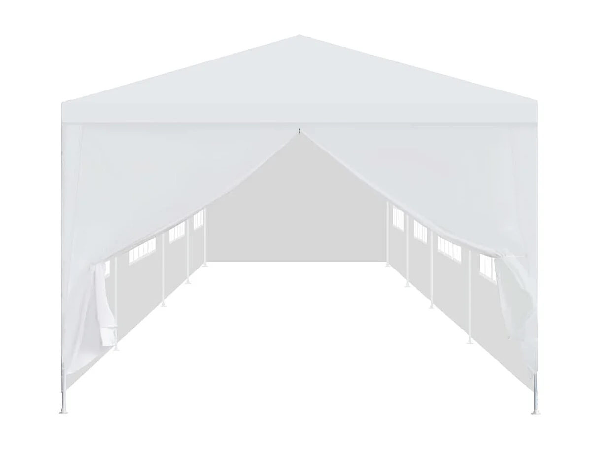 Tonnelle de jardin 3x12 m Blanc