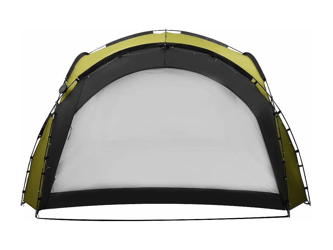 Tente de réception avec LED et 4 parois 3,6x3,6x2,3 m Vert