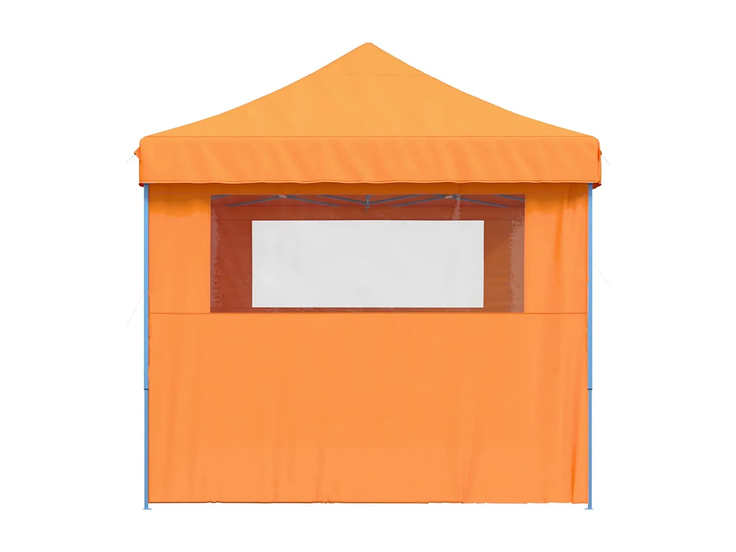 Partytent inklapbaar pop-up met 3 zijwanden oranje