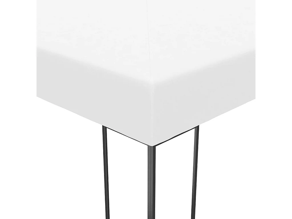 Carpa cenador de jardín con tira de luces LED 3x3 m blanco