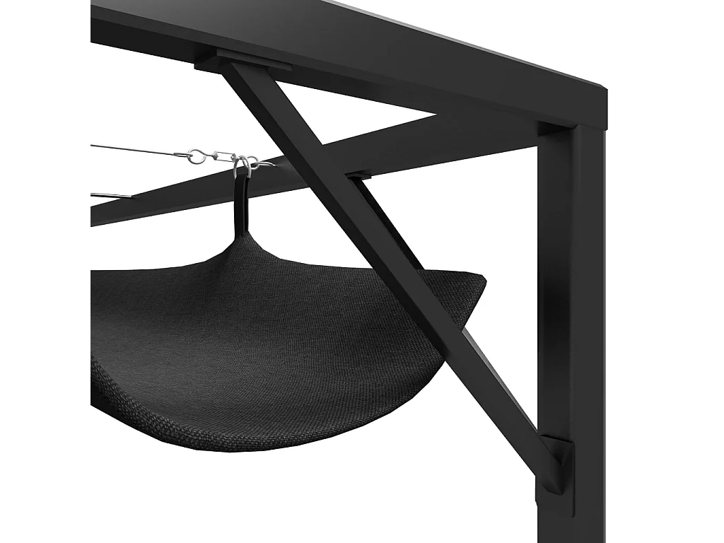 Chapiteau de jardin avec auvent rétractable 3x3 m Anthracite