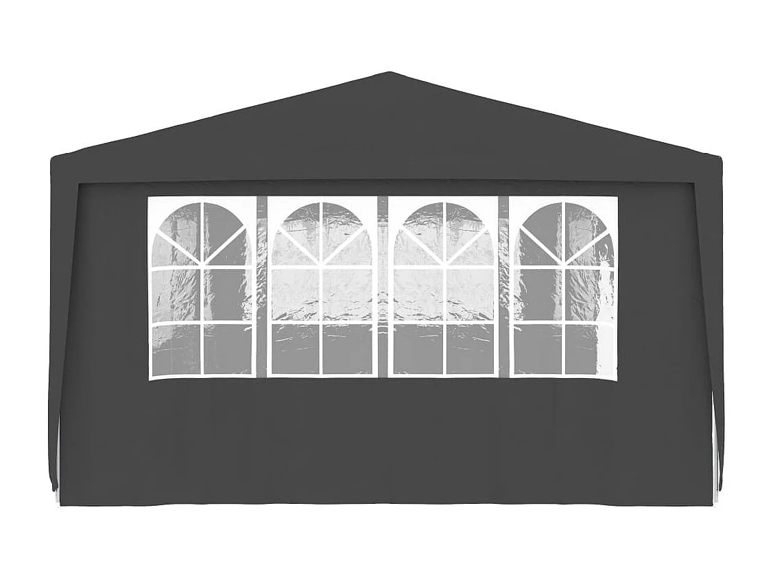 Tente de réception et parois latérales 4x9 m Anthracite 90 g/m²