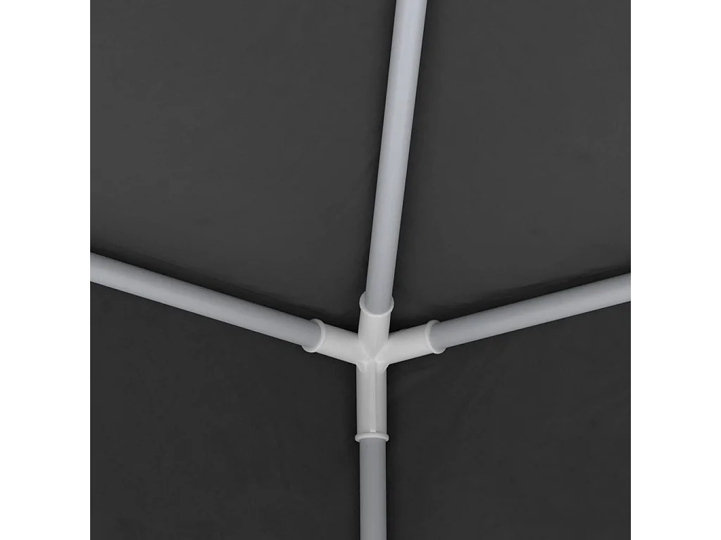 Tente de réception et parois latérales 4x9 m Anthracite 90 g/m²