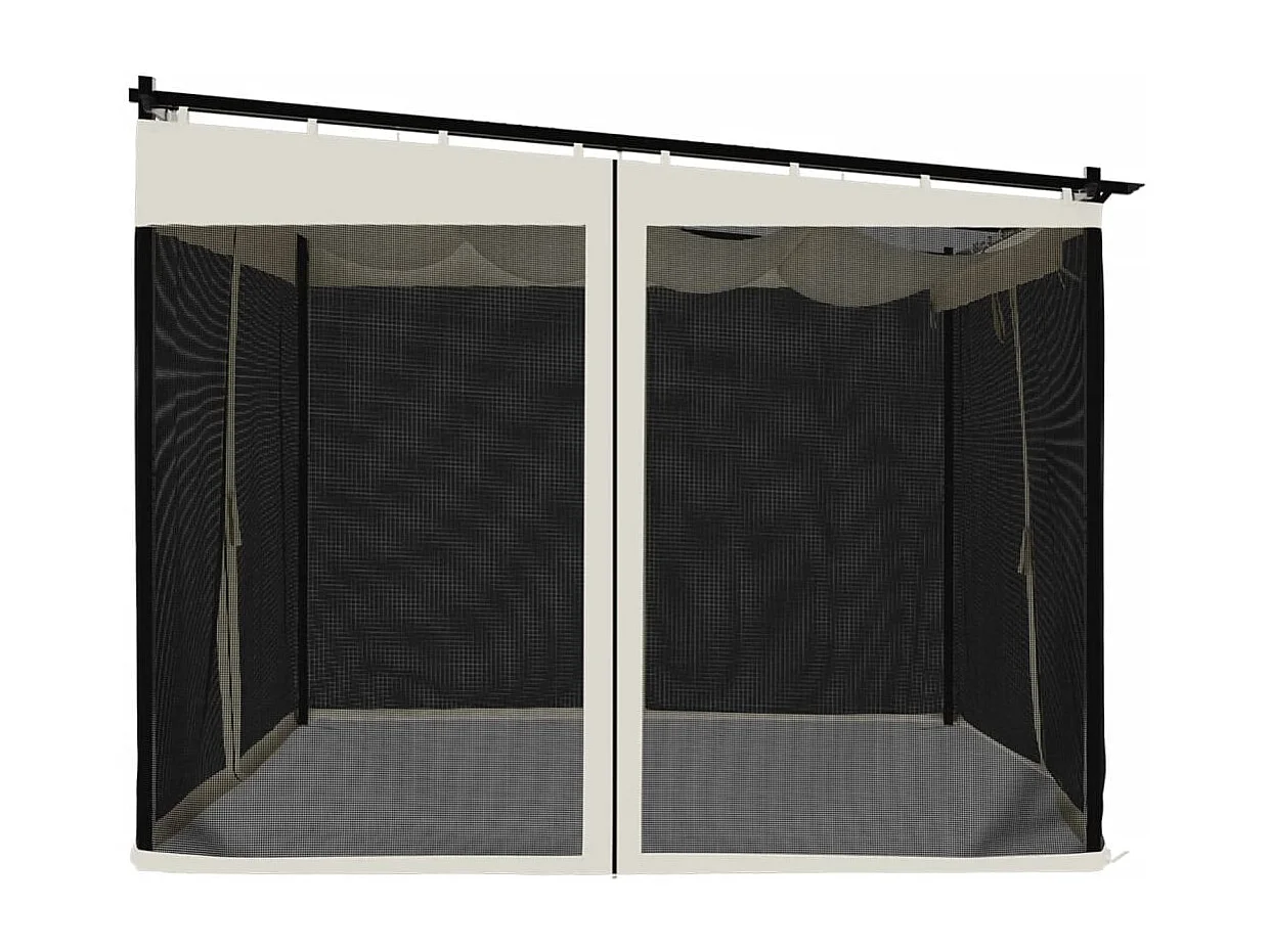 Tenda para festas dobrável com paredes laterais 2x2 m preto