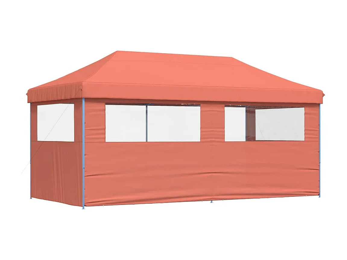 Tenda para festas dobrável com paredes laterais 3x3 m preto