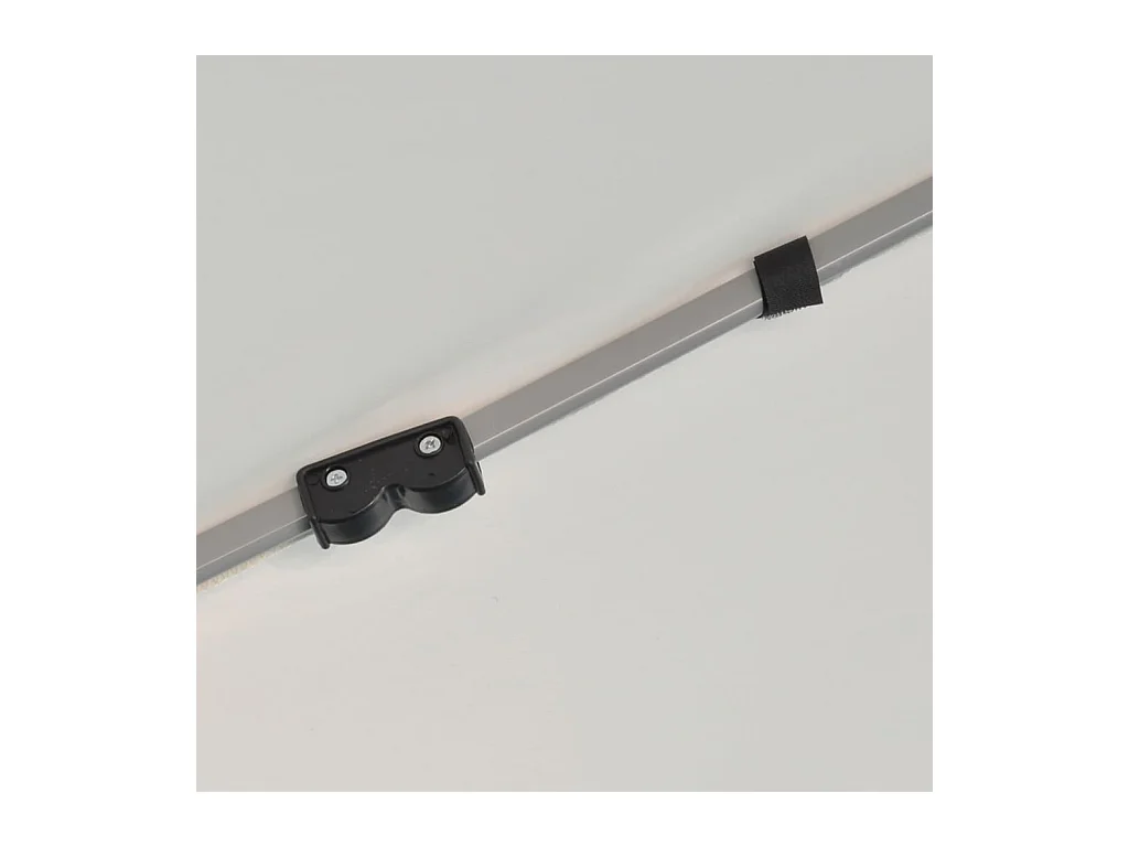 Chapiteau hexagonal et 6 parois latérales 3,6x3,1 m Blanc crème