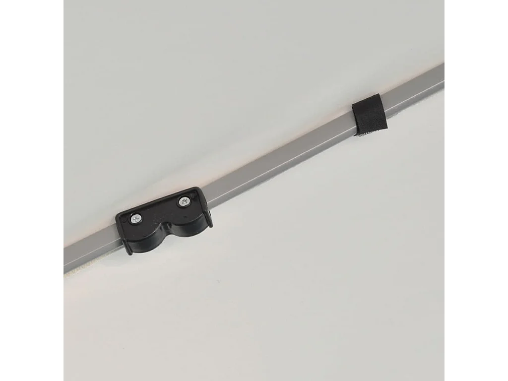 Chapiteau hexagonal et 6 parois latérales 3,6x3,1 m Blanc crème