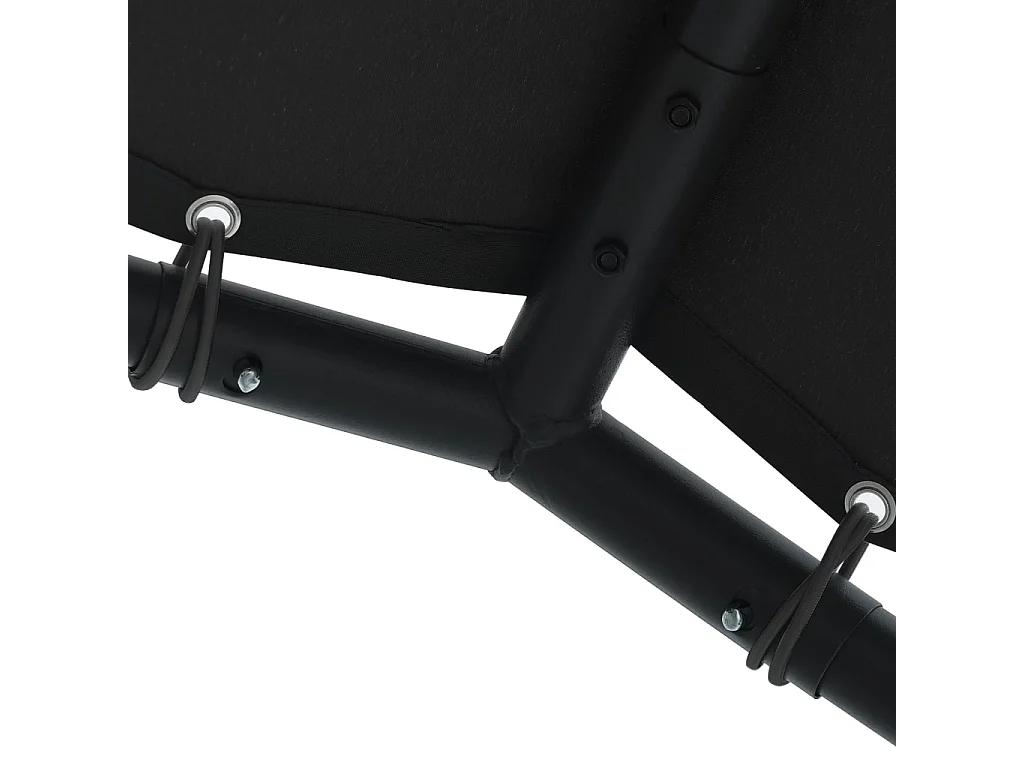 Tente à auvent anthracite 3x3 m acier et tissu