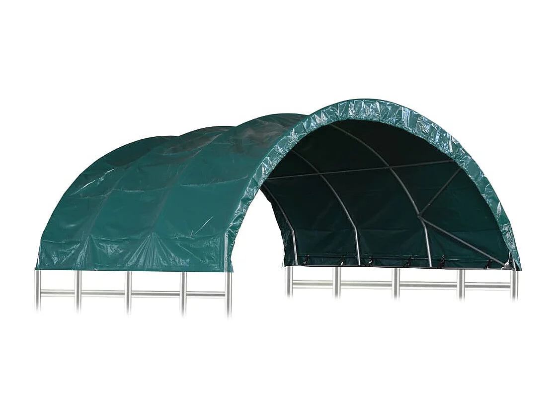 Weidezelt PVC 3,7x3,7 m Grün