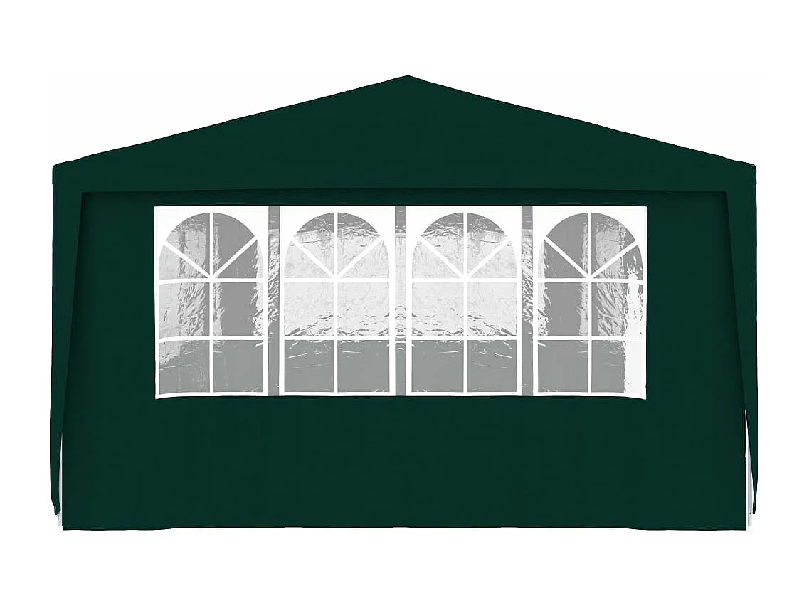 Tente de réception avec parois latérales 4x9 m Vert 90 g/m²
