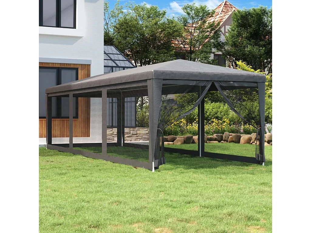 Tenda para festas 3x6 m PE antracite