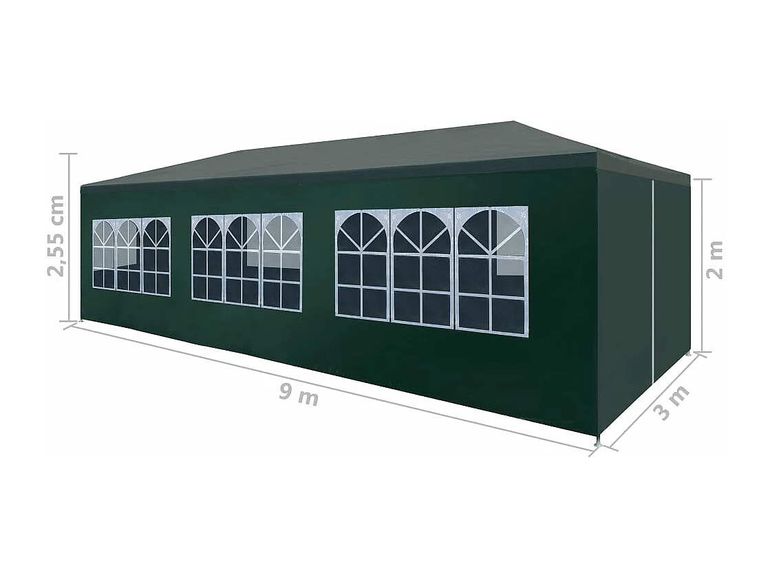 Tenda para festas 3x3 m azul