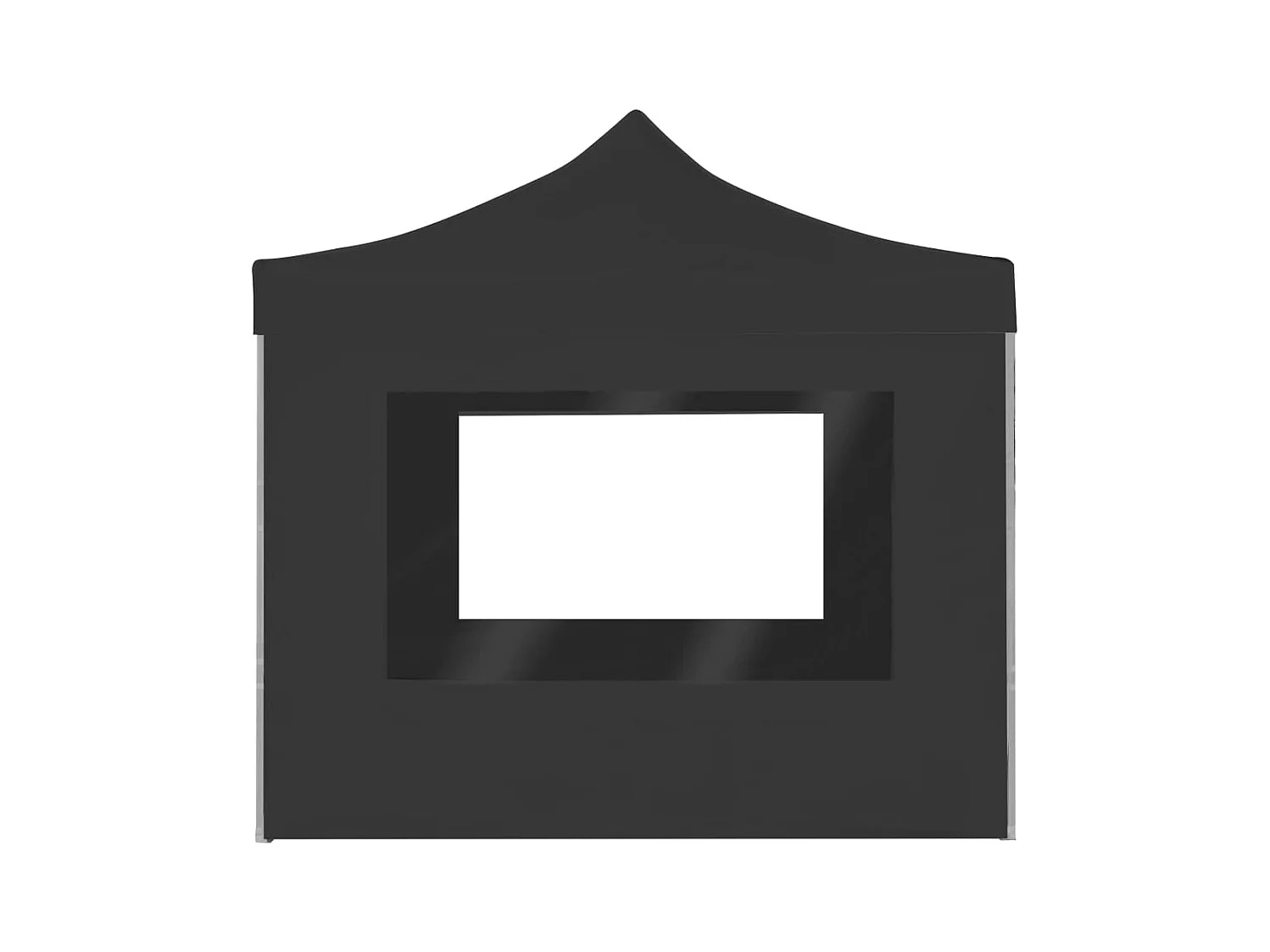 Carpa plegable profesional con paredes aluminio gris 2x2 m