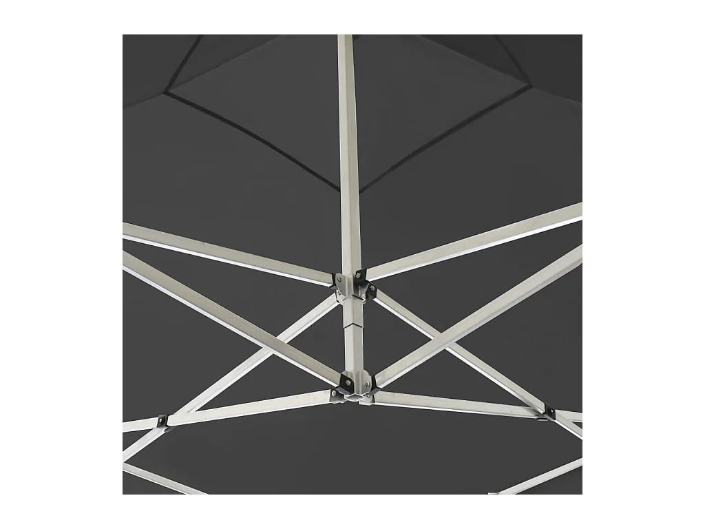 Carpa plegable profesional con paredes aluminio gris 2x2 m